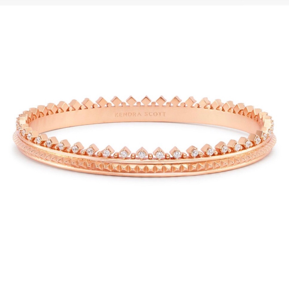 Kendra Scott Caroline Bangle Bracelet Rose Gold